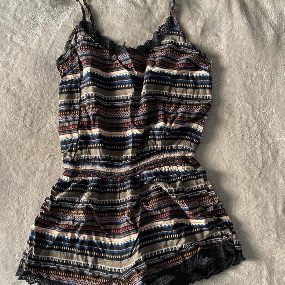 Printed Romper